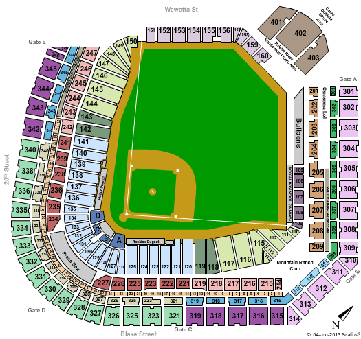 Coors Field Seating Chart